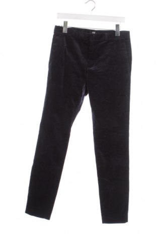 Pantaloni raiați de bărbați H&M, Mărime S, Culoare Albastru, Preț 95,39 Lei