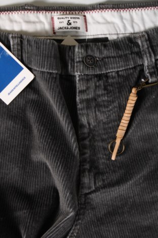 Ανδρικό κοτλέ παντελόνι Jack & Jones, Μέγεθος L, Χρώμα Γκρί, Τιμή 9,30 €