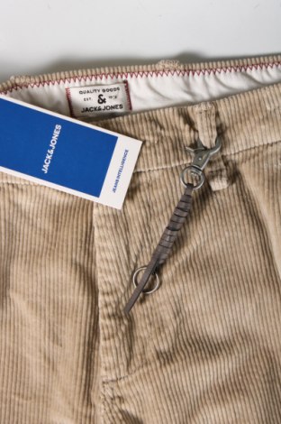 Ανδρικό κοτλέ παντελόνι Jack & Jones, Μέγεθος M, Χρώμα  Μπέζ, Τιμή 9,30 €
