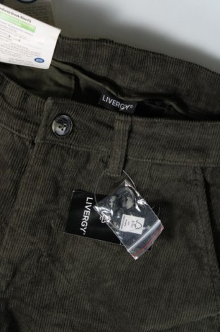 Pantaloni raiați de bărbați Livergy, Mărime L, Culoare Verde, Preț 52,96 Lei