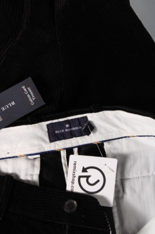 Pantaloni raiați de bărbați Marks & Spencer Blue Harbour, Mărime M, Culoare Negru, Preț 27,63 Lei