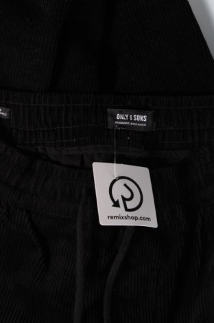 Pantaloni raiați de bărbați Only & Sons, Mărime L, Culoare Negru, Preț 95,39 Lei