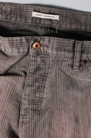 Ανδρικό κοτλέ παντελόνι Tom Tailor, Μέγεθος L, Χρώμα Γκρί, Τιμή 8,88 €