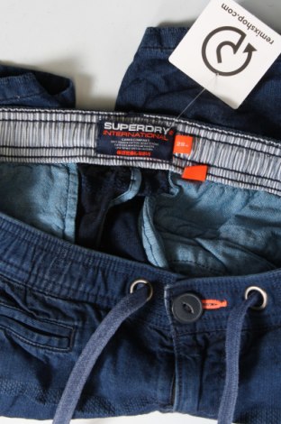 Ανδρικό κοντό παντελόνι Superdry, Μέγεθος S, Χρώμα Μπλέ, Τιμή 15,80 €