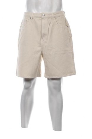 Pantaloni scurți de bărbați Weekday, Mărime M, Culoare Ecru, Preț 64,47 Lei