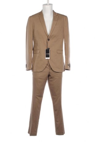 Ανδρικό κοστούμι Jack & Jones PREMIUM, Μέγεθος L, Χρώμα  Μπέζ, Τιμή 82,00 €