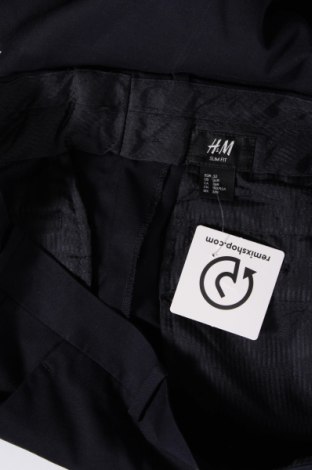 Мъжки панталон H&M, Размер L, Цвят Син, Цена 13,92 лв.
