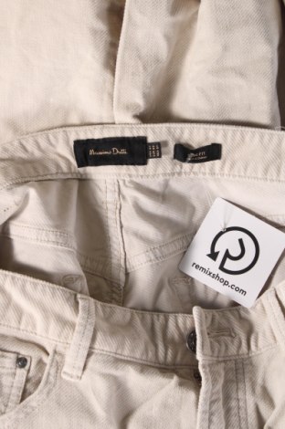 Мъжки панталон Massimo Dutti, Размер M, Цвят Бежов, Цена 28,62 лв.