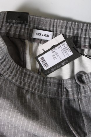 Ανδρικό παντελόνι Only & Sons, Μέγεθος L, Χρώμα Γκρί, Τιμή 23,71 €