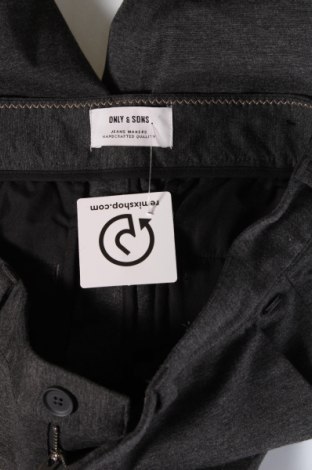 Мъжки панталон Only & Sons, Размер M, Цвят Сив, Цена 10,15 лв.