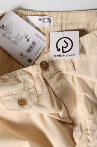 Мъжки панталон Selected Homme, Размер L, Цвят Бежов, Цена 38,95 лв.