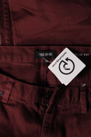 Pánske nohavice  Yes Or No, Veľkosť M, Farba Červená, Cena  5,43 €