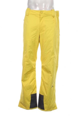 Męskie zimowe spodnie sportowe POWDERHORN, Rozmiar L, Kolor Żółty, Cena 161,33 zł