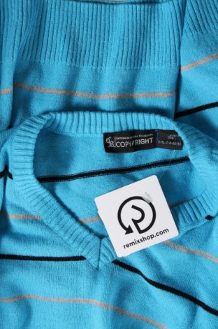 Ανδρικό πουλόβερ, Μέγεθος M, Χρώμα Μπλέ, Τιμή 9,15 €