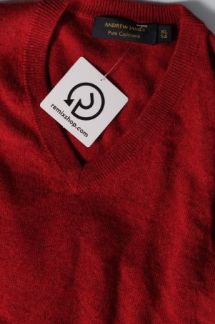 Ανδρικό πουλόβερ Andrew James, Μέγεθος XL, Χρώμα Κόκκινο, Τιμή 38,35 €
