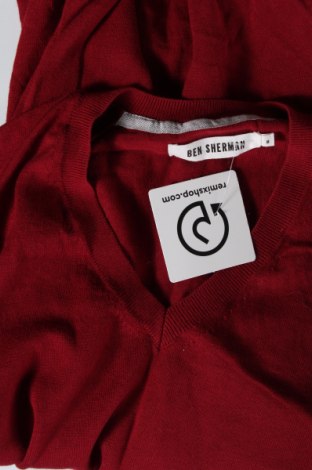 Мъжки пуловер Ben Sherman, Размер M, Цвят Червен, Цена 41,87 лв.