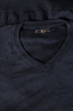 Ανδρικό πουλόβερ Bruno Leoni, Μέγεθος L, Χρώμα Μπλέ, Τιμή 8,97 €
