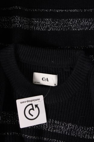Мъжки пуловер C&A, Размер M, Цвят Син, Цена 13,05 лв.