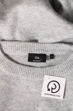 Мъжки пуловер C&A, Размер L, Цвят Сив, Цена 14,50 лв.