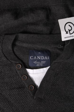 Мъжки пуловер Canda, Размер XL, Цвят Сив, Цена 14,79 лв.