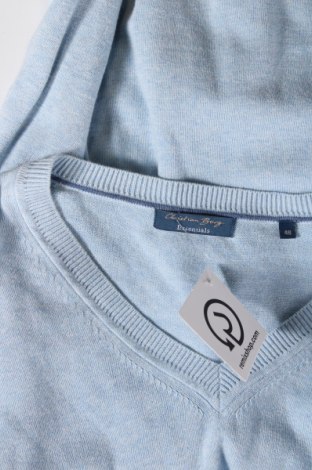 Ανδρικό πουλόβερ Christian Berg, Μέγεθος M, Χρώμα Μπλέ, Τιμή 11,74 €