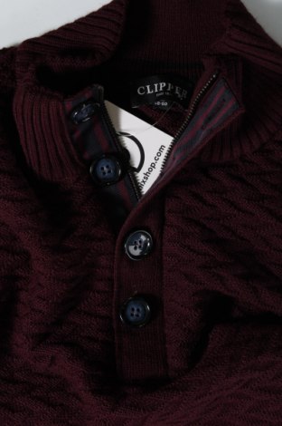 Мъжки пуловер Clipper, Размер XXL, Цвят Червен, Цена 12,47 лв.