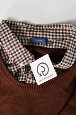 Мъжки пуловер Cotton Traders, Размер 3XL, Цвят Кафяв, Цена 29,00 лв.