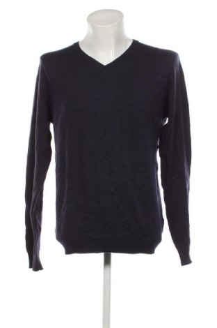 Ανδρικό πουλόβερ Cotton&silk, Μέγεθος XXL, Χρώμα Μπλέ, Τιμή 8,97 €
