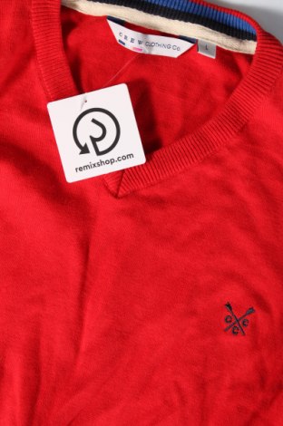 Ανδρικό πουλόβερ Crew Clothing Co., Μέγεθος L, Χρώμα Κόκκινο, Τιμή 25,90 €