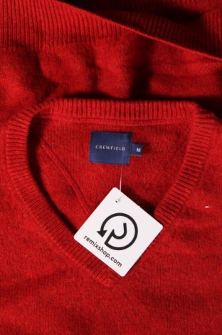Мъжки пуловер Crewfield, Размер M, Цвят Червен, Цена 13,05 лв.