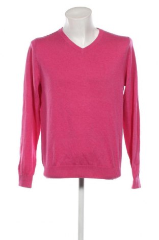 Ανδρικό πουλόβερ Dressmann, Μέγεθος L, Χρώμα Ρόζ , Τιμή 12,62 €