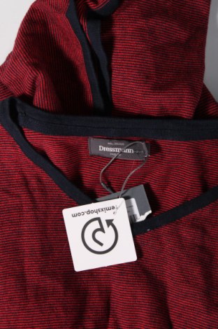 Ανδρικό πουλόβερ Dressmann, Μέγεθος M, Χρώμα Κόκκινο, Τιμή 21,43 €