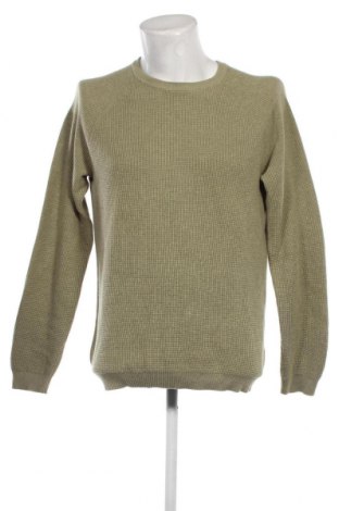 Ανδρικό πουλόβερ Dressmann, Μέγεθος M, Χρώμα Πράσινο, Τιμή 6,52 €