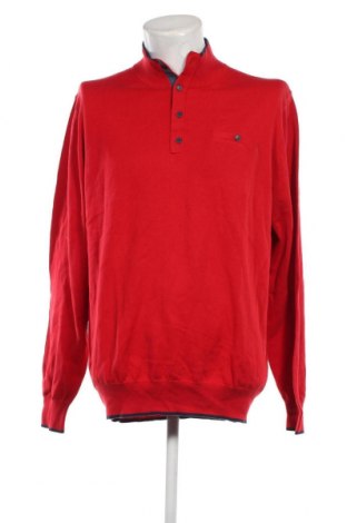 Ανδρικό πουλόβερ Dressmann, Μέγεθος 3XL, Χρώμα Κόκκινο, Τιμή 16,82 €