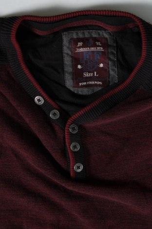 Мъжки пуловер For Friends, Размер L, Цвят Червен, Цена 15,36 лв.