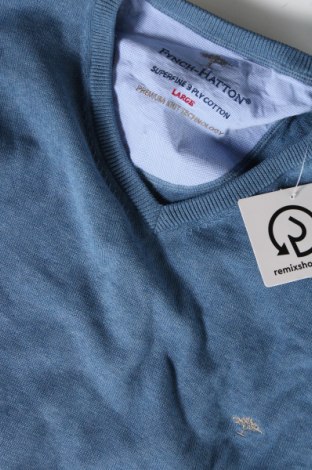 Ανδρικό πουλόβερ Fynch-Hatton, Μέγεθος L, Χρώμα Μπλέ, Τιμή 13,42 €