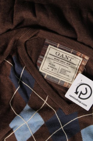 Pulover de bărbați Gant, Mărime L, Culoare Maro, Preț 269,74 Lei