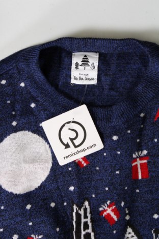 Мъжки пуловер George, Размер L, Цвят Син, Цена 13,92 лв.