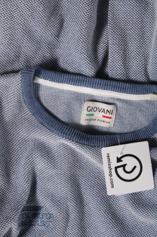Мъжки пуловер Giovani, Размер M, Цвят Син, Цена 13,05 лв.