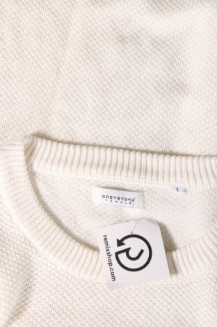 Мъжки пуловер Greystone, Размер M, Цвят Бял, Цена 13,05 лв.