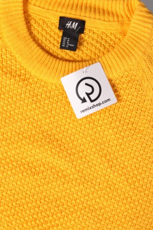 Мъжки пуловер H&M, Размер M, Цвят Жълт, Цена 14,79 лв.