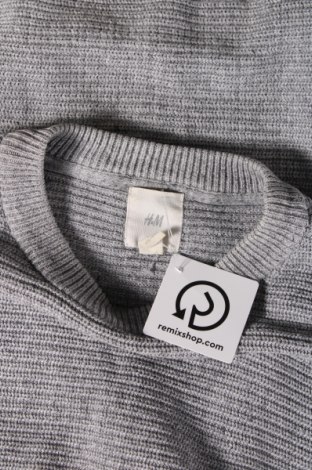 Мъжки пуловер H&M, Размер M, Цвят Сив, Цена 15,70 лв.