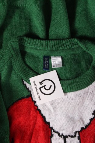 Męski sweter H&M Divided, Rozmiar L, Kolor Zielony, Cena 51,02 zł