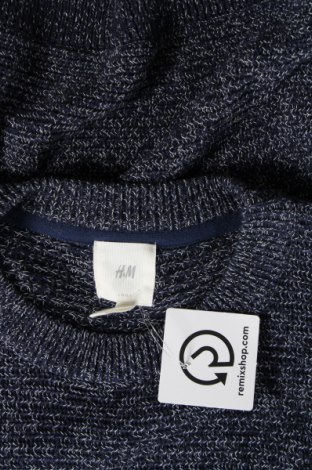 Мъжки пуловер H&M L.O.G.G., Размер M, Цвят Син, Цена 15,66 лв.
