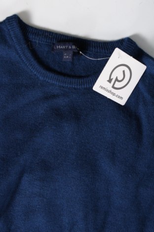 Ανδρικό πουλόβερ J.Hart & Bros., Μέγεθος L, Χρώμα Μπλέ, Τιμή 8,97 €