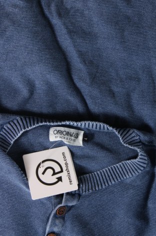 Ανδρικό πουλόβερ Jack & Jones, Μέγεθος L, Χρώμα Μπλέ, Τιμή 21,03 €