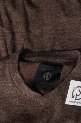Ανδρικό πουλόβερ Jack & Jones PREMIUM, Μέγεθος M, Χρώμα Καφέ, Τιμή 17,94 €