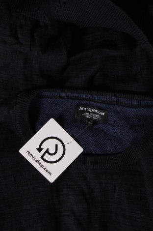 Ανδρικό πουλόβερ Jim Spencer, Μέγεθος XL, Χρώμα Μπλέ, Τιμή 7,18 €