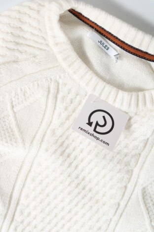 Ανδρικό πουλόβερ Jules, Μέγεθος M, Χρώμα Λευκό, Τιμή 9,01 €