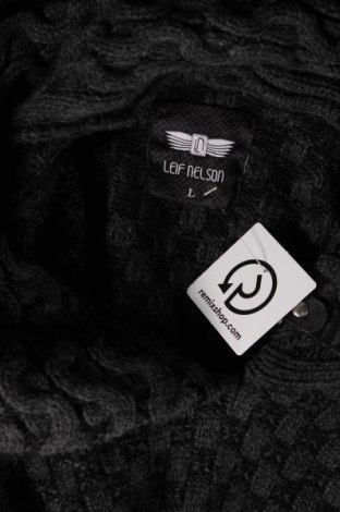 Ανδρικό πουλόβερ Leif Nelson, Μέγεθος L, Χρώμα Γκρί, Τιμή 4,84 €